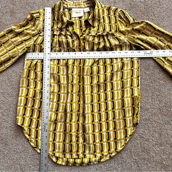 Maeve by Anthropologie Fredericka Dachshund Long Sleeve Blouse - Picture 7 of 9